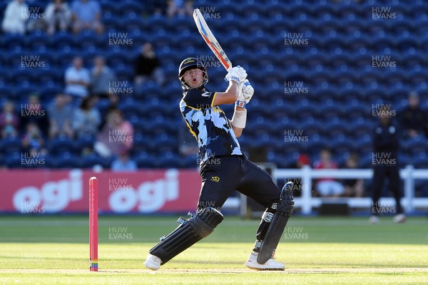030726 - Glamorgan v Warwickshire Bears - Vitality Blast Men - Will Smale of Glamorgan batting