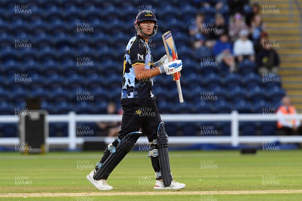 030726 - Glamorgan v Warwickshire Bears - Vitality Blast Men - Will Smale of Glamorgan hits 50