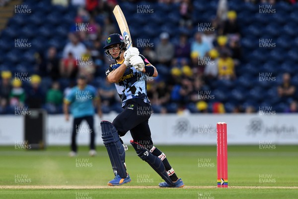 030726 - Glamorgan v Warwickshire Bears - Vitality Blast Men - Asa Tribe of Glamorgan batting