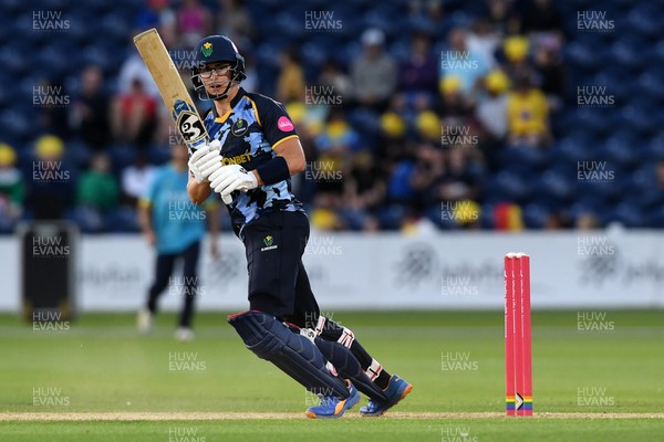 030726 - Glamorgan v Warwickshire Bears - Vitality Blast Men - Asa Tribe of Glamorgan batting