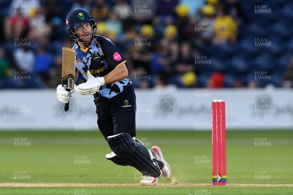 030726 - Glamorgan v Warwickshire Bears - Vitality Blast Men - Sean Dickson of Glamorgan batting