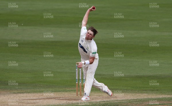 020719 - Glamorgan v Worcestershire - Specsavers County Championship Division Two - Dan Douthwaite of Glamorgan bowling