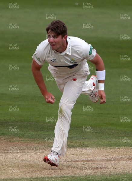 020719 - Glamorgan v Worcestershire - Specsavers County Championship Division Two - Dan Douthwaite of Glamorgan bowling