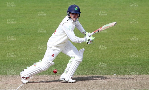 160417 - Glamorgan v Worcestershire - Specsavers County Championship Division Two - Kiran Carlson of Glamorgan batting