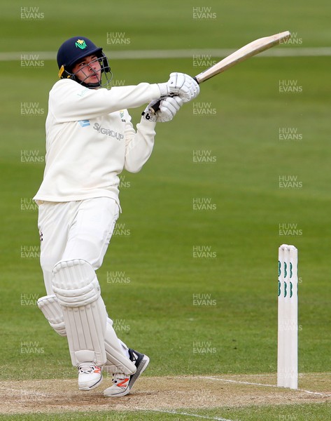 160417 - Glamorgan v Worcestershire - Specsavers County Championship Division Two - Lukas Carey of Glamorgan batting