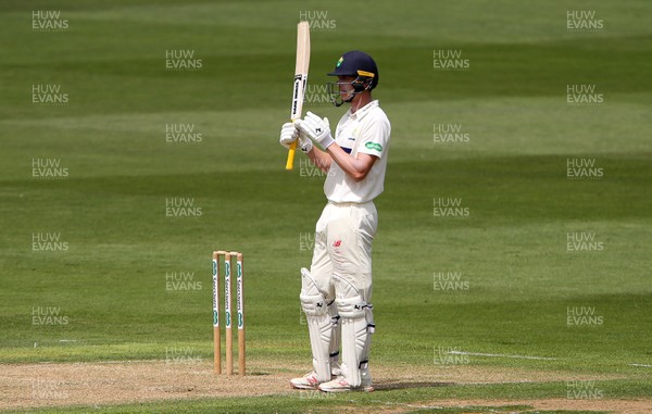 300619 - Glamorgan v Worcestershire - Specsavers County Championship Division Two - Nick Selman of Glamorgan acknowledges his half century