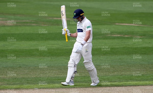 300619 - Glamorgan v Worcestershire - Specsavers County Championship Division Two - Marnus Labuschagne of Glamorgan acknowledges his half century
