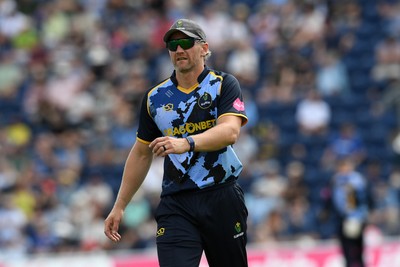 050726 - Glamorgan v Worcestershire Rapids - Vitality Blast Men - Timm Van Der Gugten of Glamorgan