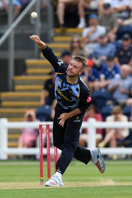 050726 - Glamorgan v Worcestershire Rapids - Vitality Blast Men - Mason Crane of Glamorgan