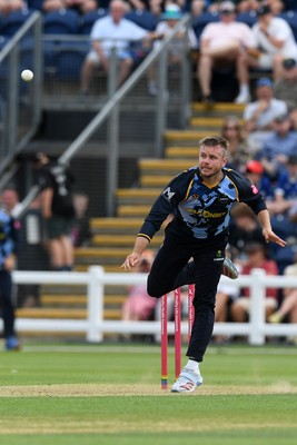 050726 - Glamorgan v Worcestershire Rapids - Vitality Blast Men - Mason Crane of Glamorgan