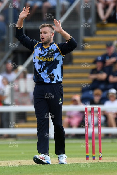 050726 - Glamorgan v Worcestershire Rapids - Vitality Blast Men - Mason Crane of Glamorgan