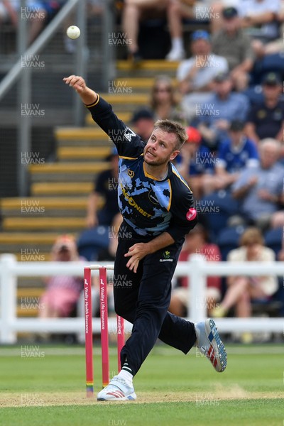 050726 - Glamorgan v Worcestershire Rapids - Vitality Blast Men - Mason Crane of Glamorgan