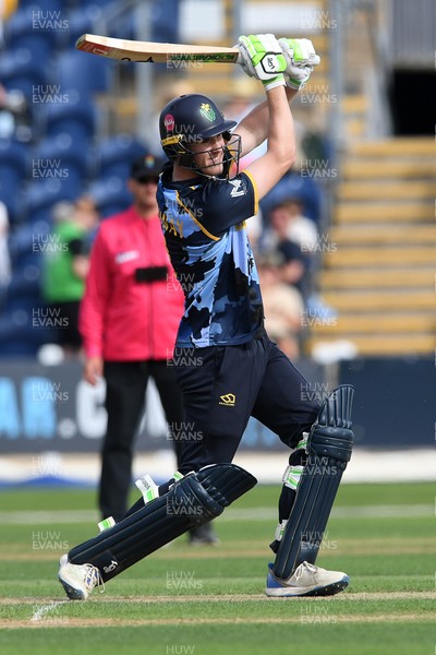 050726 - Glamorgan v Worcestershire Rapids - Vitality Blast Men - Ben Kellaway of Glamorgan batting