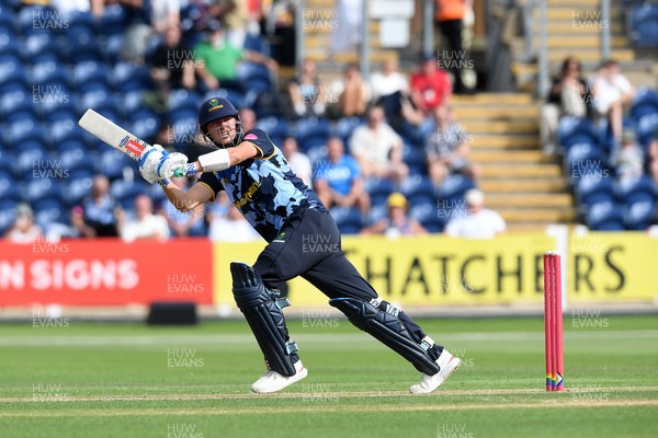 050726 - Glamorgan v Worcestershire Rapids - Vitality Blast Men - Will Smale of Glamorgan batting