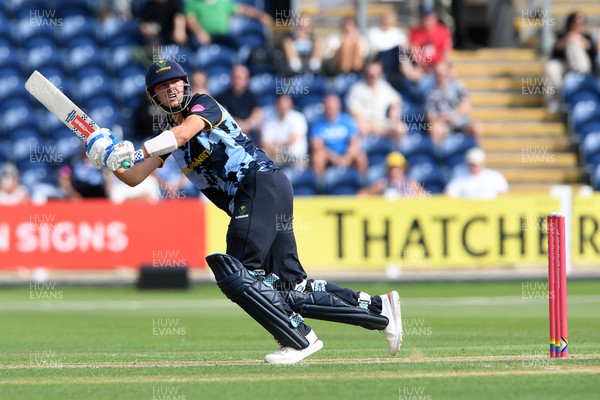 050726 - Glamorgan v Worcestershire Rapids - Vitality Blast Men - Will Smale of Glamorgan batting