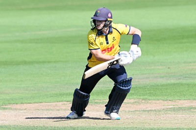 090826 - Glamorgan v Worcestershire Rapids - Metro Bank One Day Cup Men - Callum Nicholls of Glamorgan batting