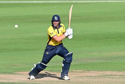090826 - Glamorgan v Worcestershire Rapids - Metro Bank One Day Cup Men - Timm Van Der Gugten of Glamorgan batting