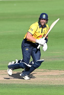 090826 - Glamorgan v Worcestershire Rapids - Metro Bank One Day Cup Men - Timm Van Der Gugten of Glamorgan batting