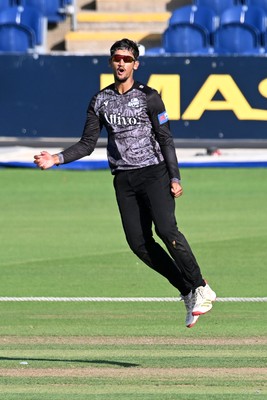 090826 - Glamorgan v Worcestershire Rapids - Metro Bank One Day Cup Men - Rehaan Edavalath of Worcestershire catches the ball to dismiss Timm Van Der Gugten of Glamorgan