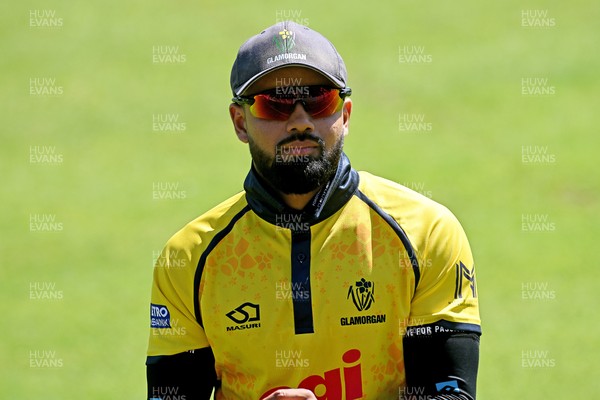 090826 - Glamorgan v Worcestershire Rapids - Metro Bank One Day Cup Men - Zain Ul Hassan of Glamorgan