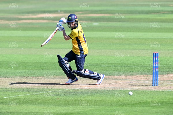 090826 - Glamorgan v Worcestershire Rapids - Metro Bank One Day Cup Men - Harry Wallace of Glamorgan batting