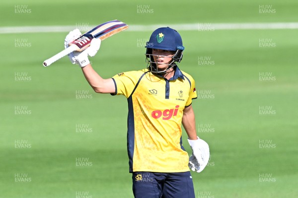 090826 - Glamorgan v Worcestershire Rapids - Metro Bank One Day Cup Men - Jack Hope-Bell of Glamorgan hits 50
