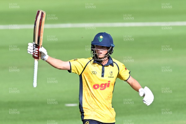 090826 - Glamorgan v Worcestershire Rapids - Metro Bank One Day Cup Men - Jack Hope-Bell of Glamorgan hits 50