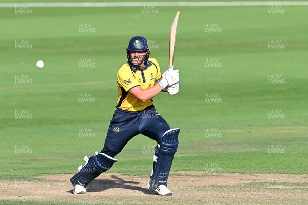 090826 - Glamorgan v Worcestershire Rapids - Metro Bank One Day Cup Men - Timm Van Der Gugten of Glamorgan batting