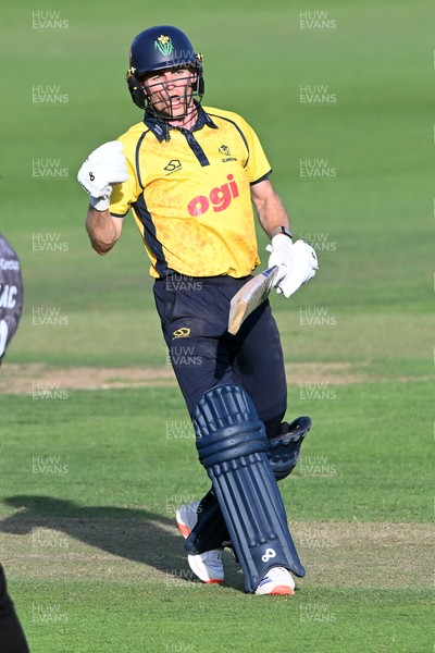 090826 - Glamorgan v Worcestershire Rapids - Metro Bank One Day Cup Men - Andy Gorvin of Glamorgan celebrates after winning the match on the final ball