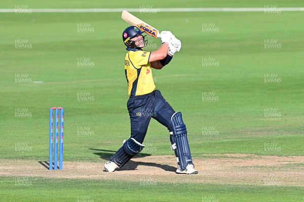 090826 - Glamorgan v Worcestershire Rapids - Metro Bank One Day Cup Men - Timm Van Der Gugten of Glamorgan batting