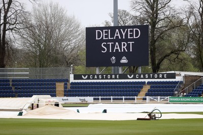 030426 - Glamorgan v Yorkshire - Rothesay County Championship Division One - Rain delays play at Sophia Gardens