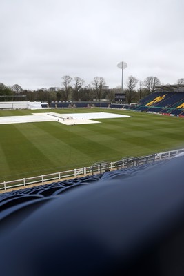 030426 - Glamorgan v Yorkshire - Rothesay County Championship Division One - Rain delays play at Sophia Gardens