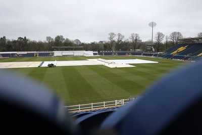030426 - Glamorgan v Yorkshire - Rothesay County Championship Division One - Rain delays play at Sophia Gardens