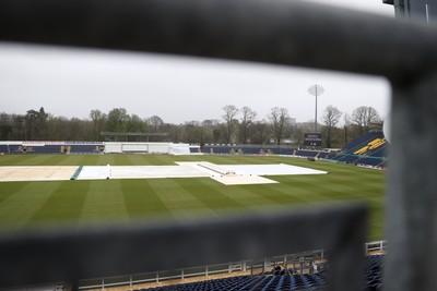 030426 - Glamorgan v Yorkshire - Rothesay County Championship Division One - Rain delays play at Sophia Gardens
