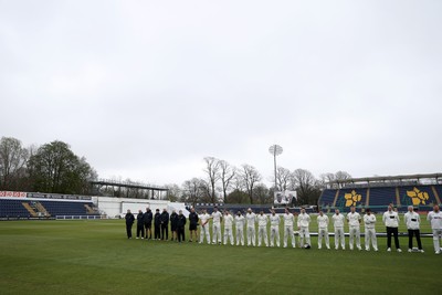 030426 - Glamorgan v Yorkshire - Rothesay County Championship Division One - Glamorgan and Yorkshire remember Hugh Morris and John Williams