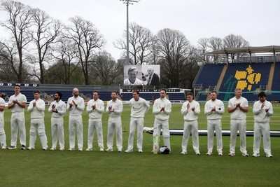 030426 - Glamorgan v Yorkshire - Rothesay County Championship Division One - Glamorgan and Yorkshire remember Hugh Morris and John Williams