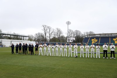 030426 - Glamorgan v Yorkshire - Rothesay County Championship Division One - Glamorgan and Yorkshire remember Hugh Morris and John Williams