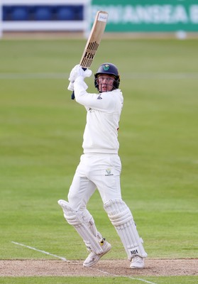 030426 - Glamorgan v Yorkshire - Rothesay County Championship Division One - Colin Ingram of Glamorgan hits the ball for six runs