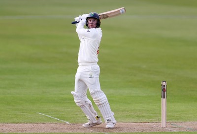 030426 - Glamorgan v Yorkshire - Rothesay County Championship Division One - Colin Ingram of Glamorgan hits the ball for six runs