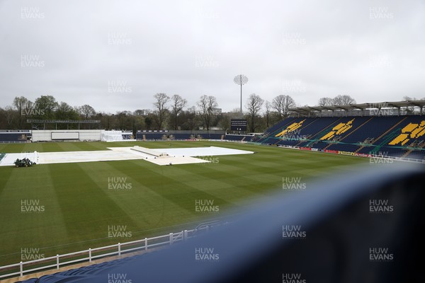 030426 - Glamorgan v Yorkshire - Rothesay County Championship Division One - Rain delays play at Sophia Gardens