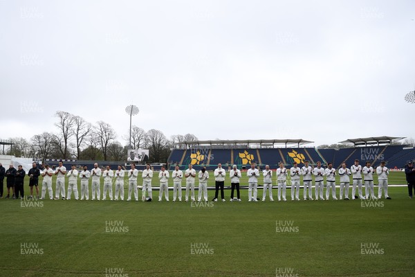 030426 - Glamorgan v Yorkshire - Rothesay County Championship Division One - Glamorgan and Yorkshire remember Hugh Morris and John Williams