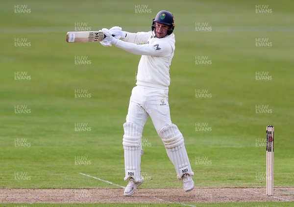 030426 - Glamorgan v Yorkshire - Rothesay County Championship Division One - Colin Ingram of Glamorgan hits the ball for six runs