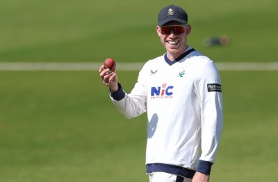 060426 - Glamorgan v Yorkshire, Rothesay County Championship, Division One - Matthew Revis of Yorkshire is all smiles after he catches Colin Ingram of Glamorgan