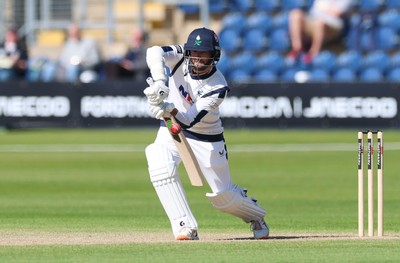 060426 - Glamorgan v Yorkshire, Rothesay County Championship, Division One - Sam Whiteman of Yorkshire plays a shot