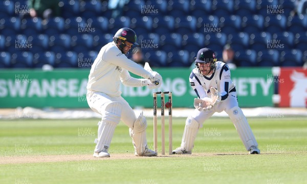 060426 - Glamorgan v Yorkshire, Rothesay County Championship, Division One - Colin Ingram of Glamorgan plays a shot