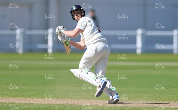060426 - Glamorgan v Yorkshire, Rothesay County Championship, Division One - Ben Kellaway of Glamorgan plays a shot