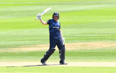 100822 - Glamorgan v Yorkshire - Royal London One-Day Cup - Harry Duke of Yorkshire celebrates half century