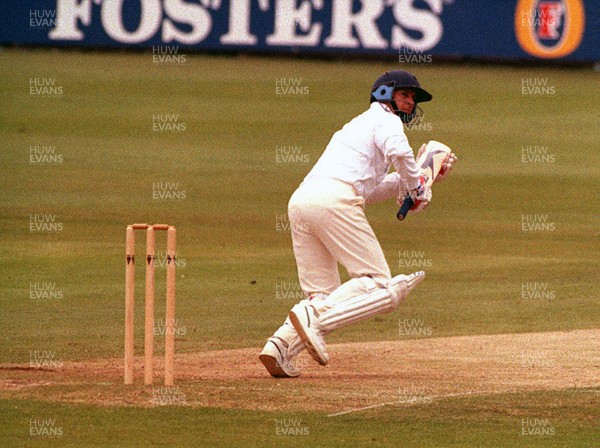 140594 - Glamorgan v Yorkshire - Britannic Assurance County Championship -  Colin Metson of Glamorgan sets off for two off Darren Gough