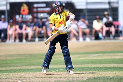 240726 - Glamorgan v Yorkshire - Metro Bank One Day Cup Men - Alex Horton of Glamorgan batting