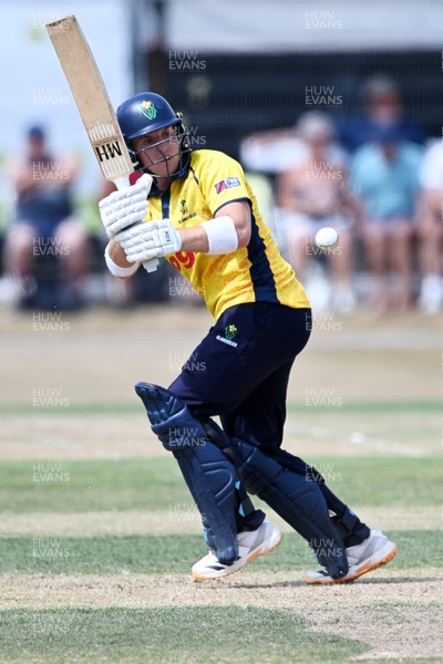 240726 - Glamorgan v Yorkshire - Metro Bank One Day Cup Men - Alex Horton of Glamorgan batting